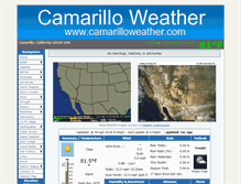 Tablet Screenshot of camarilloweather.com